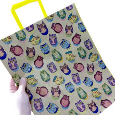 Пакет бумажный с ручками бурый (5 шт в упаковке) 32х15х38 см