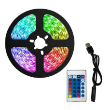Світлодіодна RGB стрічка, з USB роз'ємом, 5 м, 7557