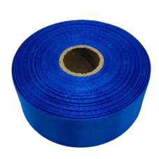 Атласная лента для рукоделия АБ-515, 5 см x 23 м, Электрик