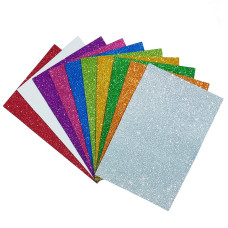 Набор цветного фоамирана с глиттером 17GLKA4-Mix1, 1,7-0,1 мм 10 листов