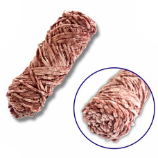 Пряжа плюшевая синель PP105, 100 грамм, 100% полиэстер, темный розовый