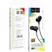 Проводные наушники вакуумные 3.5mm HOCO M60 Perfect Sound Universal с микрофоном 1.2m Чёрные