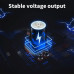 Триммер аккумуляторный для стрижки волос и бороды HC-228 с LED дисплеем + 3 насадки Золотой