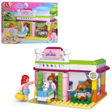 Конструктор Рожева мрія, зоомагазин, фігурки, тварини, 195 дет., кор, M38-B0602