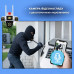 Уличная поворотная WiFi камера 12MP с обзором 360° и 3 объективами Белый