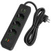 Удлинитель 3 розетки с USB Type C 2 м 2500 Вт Удлинитель 3 розетки с USB Type C 2 м 2500 Вт