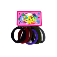 Детская резинка для волос 0301-1124-2 разноцветный, темные цвета, набор 6 шт