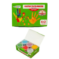 Краски пальчиковые, 6 цветов (цена за упаковку), GA-322076-Cr