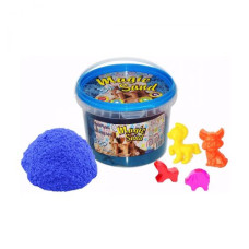Кинетический песок "Magic Sand", 500 г, с формочками (голубой)