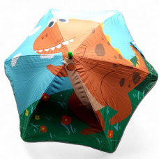 Зонт трость, углубленный купол, светоотражающие полоски, свисток; высота – 66 см, диаметр купола – 77 см (ЗЕЛЕНАЯ)