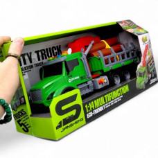 Машина лесовоз с манипулятором инерционная; озвученная, со светом (в коробке 34,5x13x18 см)