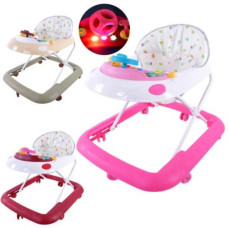 Ходунки музичні з брязкальцями,світло (БОРДО)