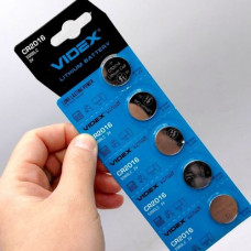 Батарейка Videx "таблетка" (5 шт на планшетке)